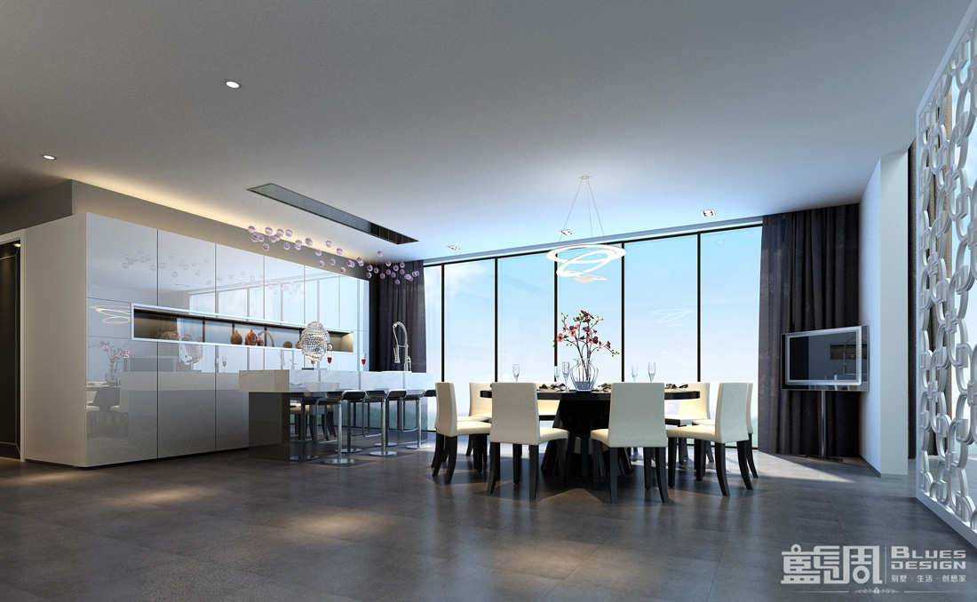 南海玫瑰園空中別墅設(shè)計(jì):餐廳