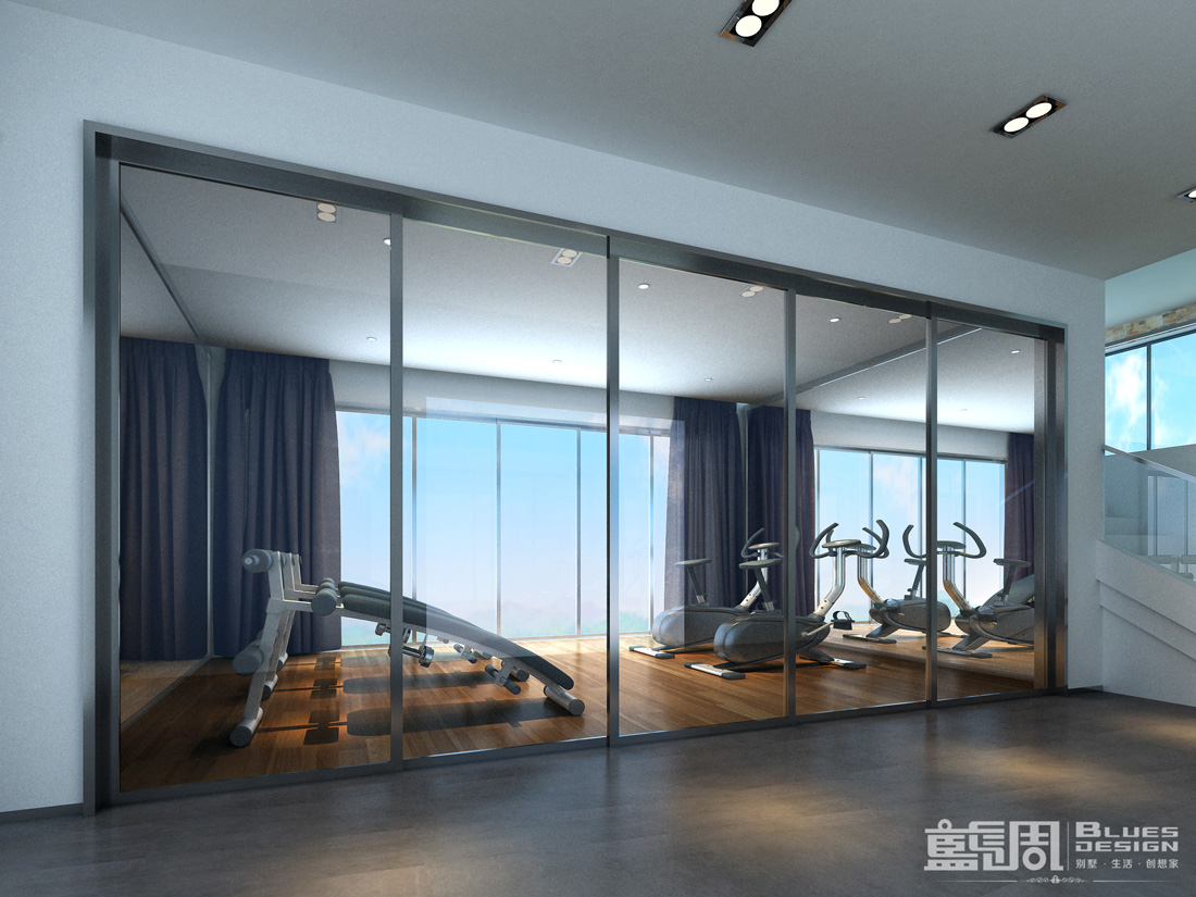南海玫瑰園空中別墅設(shè)計(jì):健身區(qū)